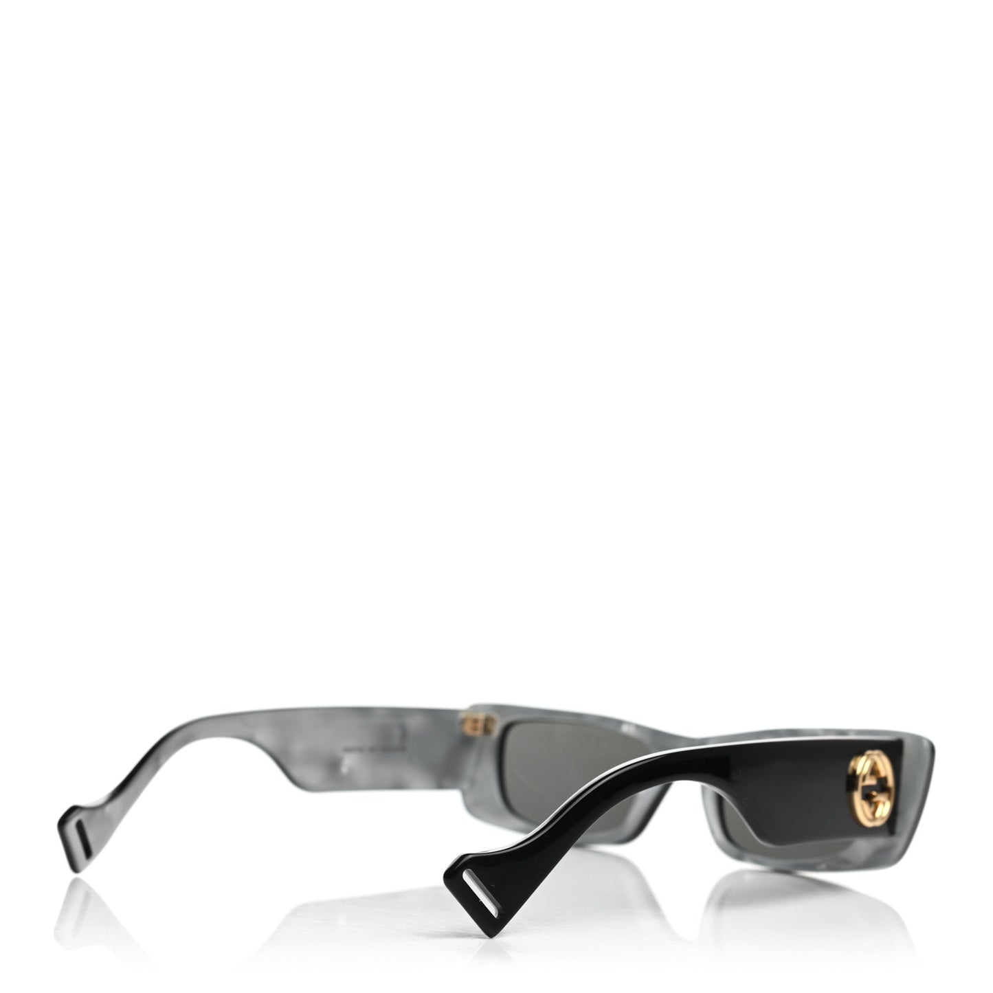 Acetate Rectangular Sunglasses GG0516S Black
