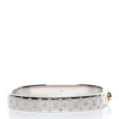 Louis Vuitton Palladium Monogram Nanogram Cuff M 3 of 6