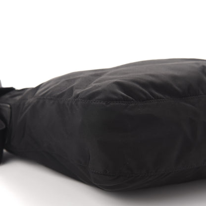 Prada Nylon Flat Messenger Bag Black 6 of 10
