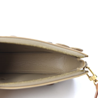 Louis Vuitton Vernis Lexington Fleurs Pochette Beige 4 of 9