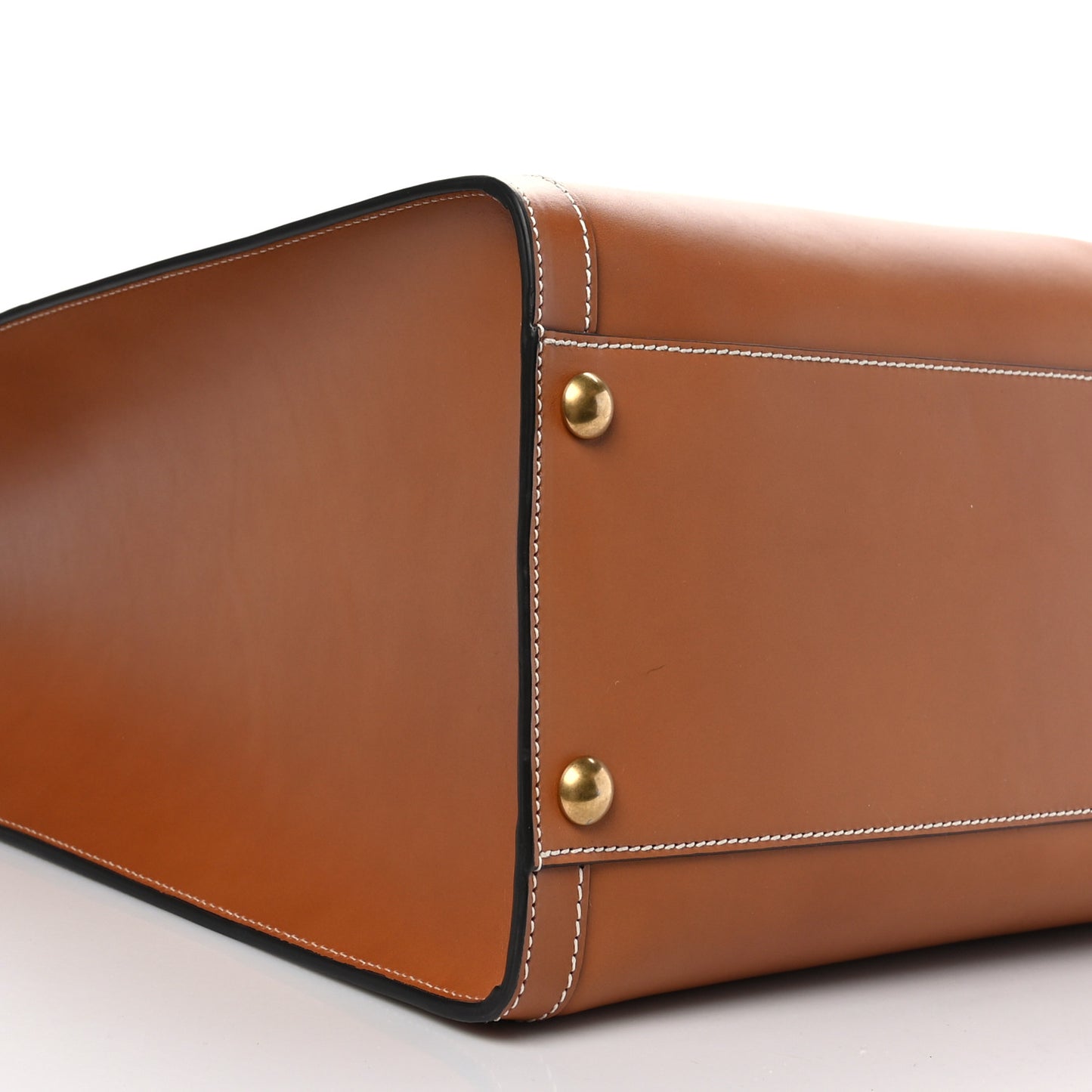 Calfskin Studded Maxi Diana Tote Bag Cuir