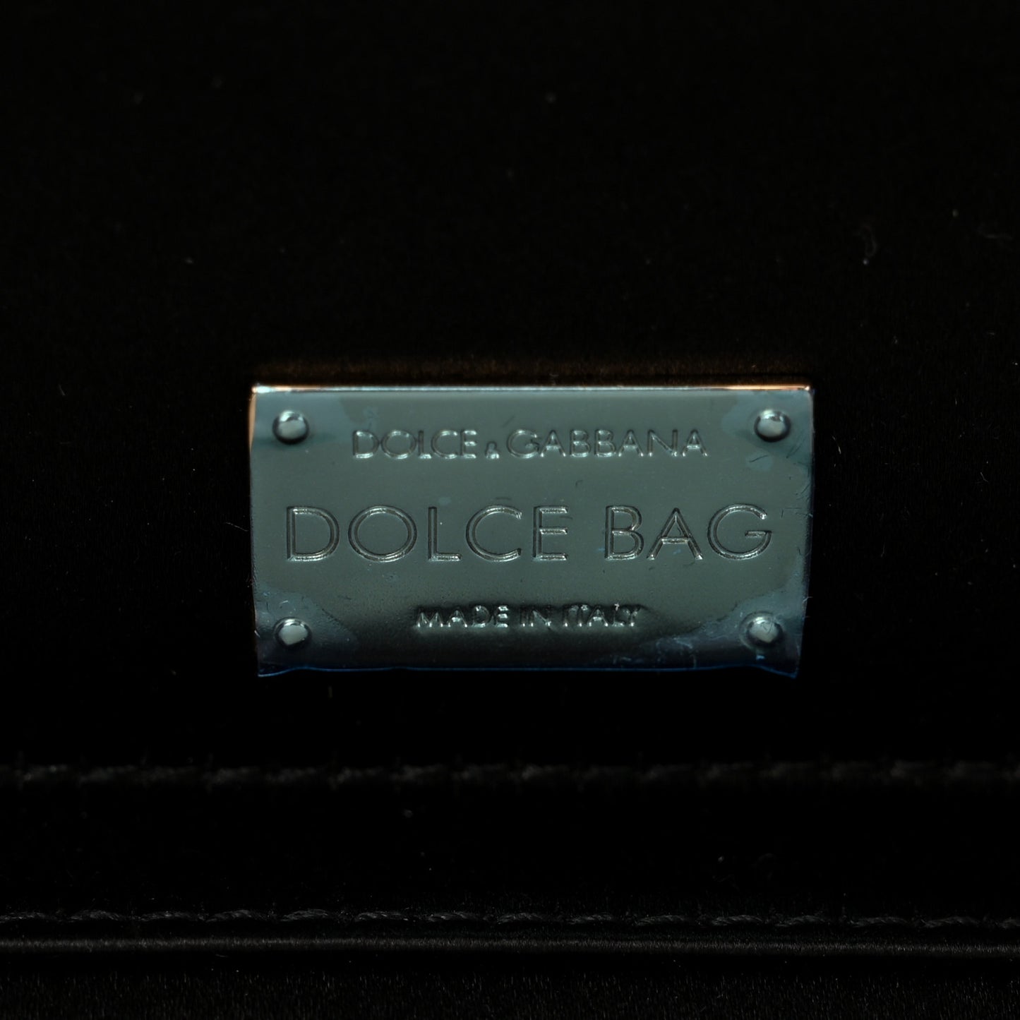 DOLCE GABBANA Satin Crystal Embellished Box Leopard