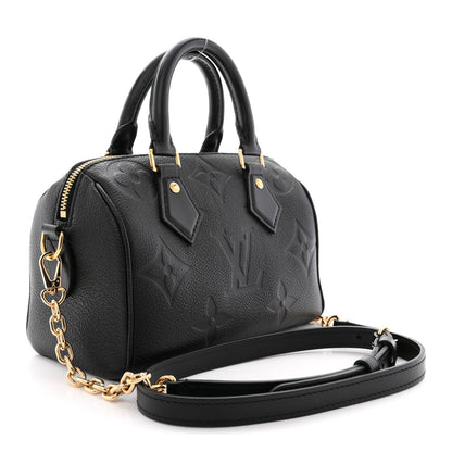 Louis Vuitton Empreinte Monogram Giant Speedy Bandouliere 20 Black 3 of 11