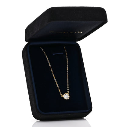 Tiffany 18K Yellow Gold Diamond .45ct Elsa Peretti Diamonds by the Yard Pendant Necklace 8 of 8