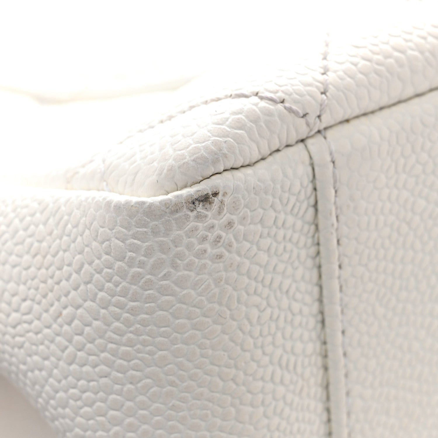 Chanel Caviar Quilted Grand Shopping Tote GST White 14 of 14