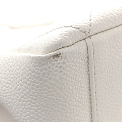 Chanel Caviar Quilted Grand Shopping Tote GST White 14 of 14