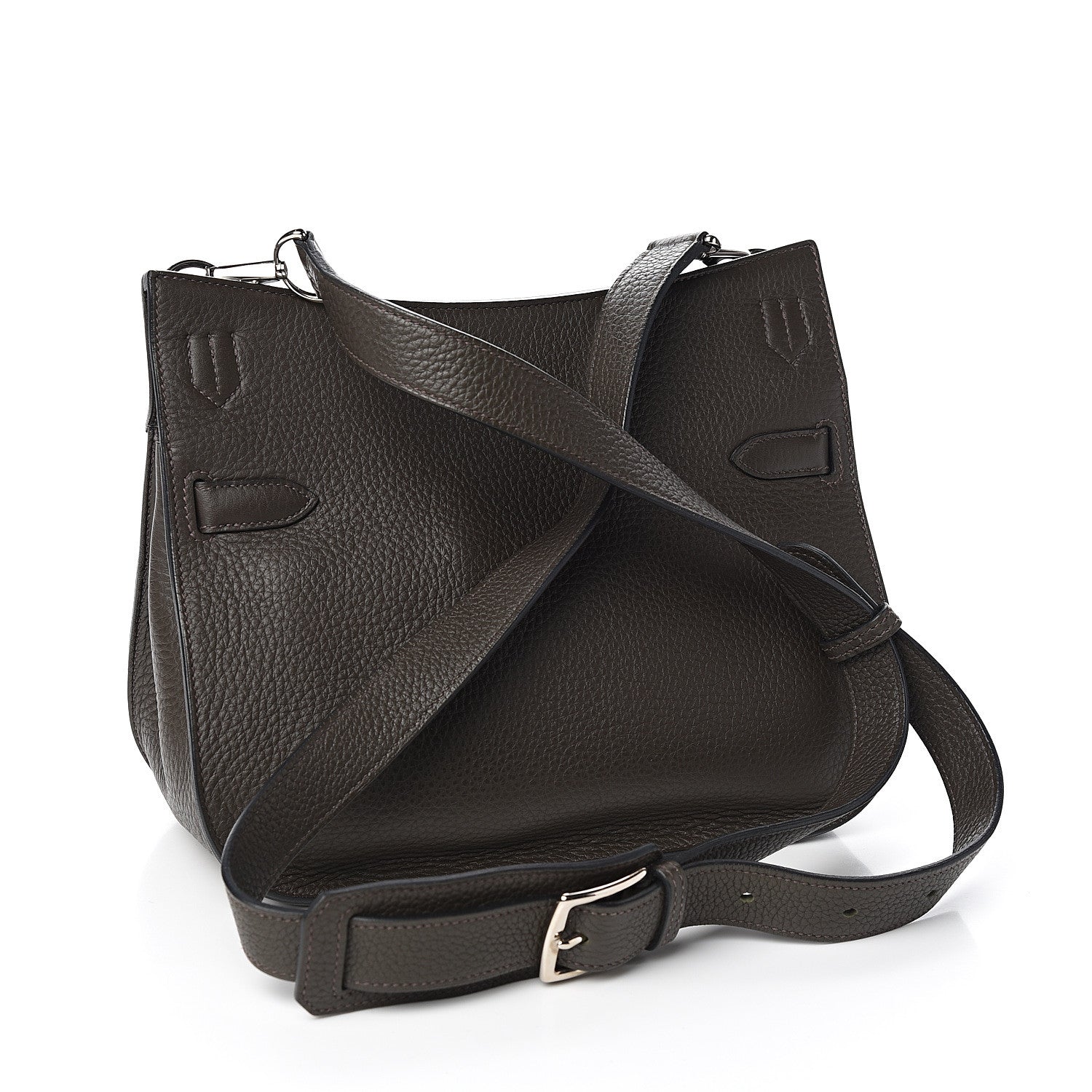 Hermes Taurillon Clemence Jypsiere 28 Vert de Gris 2 of 9