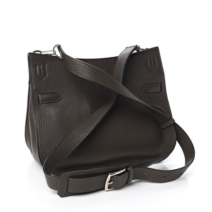 Hermes Taurillon Clemence Jypsiere 28 Vert de Gris 2 of 9