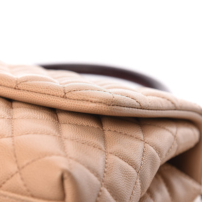 Chanel Caviar Lizard Embossed Quilted Small Coco Handle Flap Beige 13 of 18