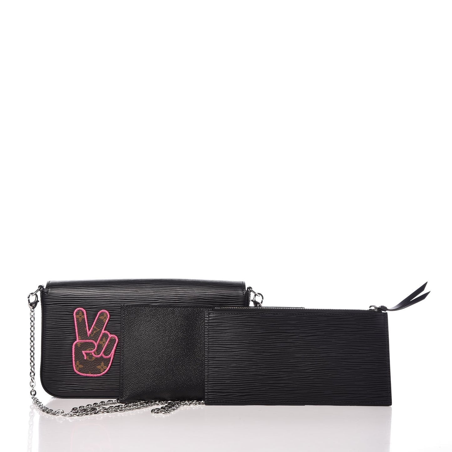 Epi LV Stories Pochette Felicie Black
