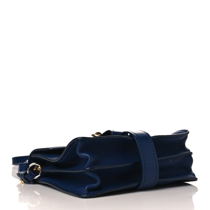 Chloe Grained Calfskin Small Aby Day Shoulder Bag Blue 3 of 11