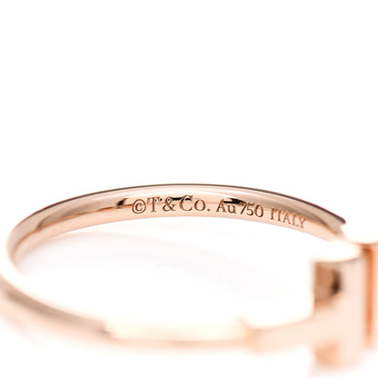 Tiffany 18K Rose Gold T Wire Ring 53 6.5 4 of 5