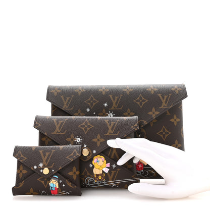 Louis Vuitton Monogram 2023 Christmas Animation Kirigami Pochette Set 2 of 8