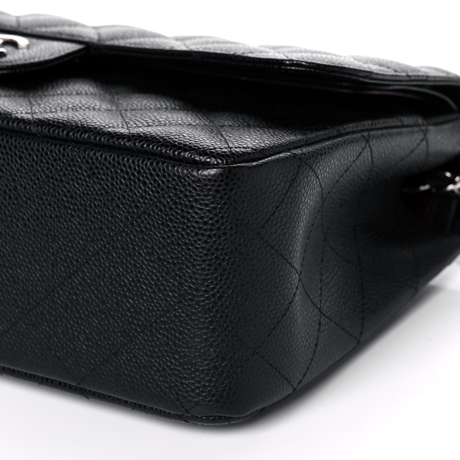 Chanel Caviar Quilted Jumbo Double Flap Black 10 of 11