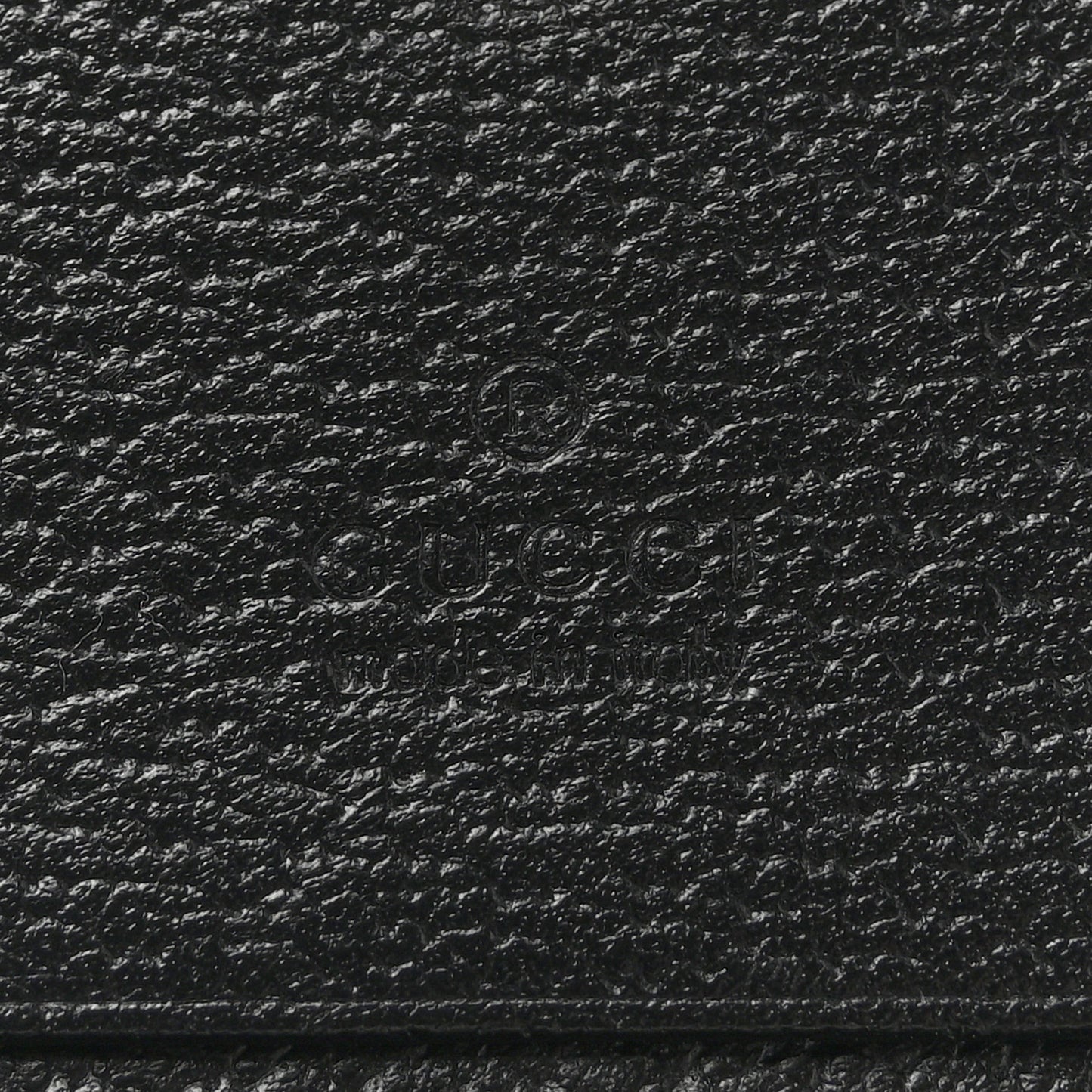 Calfskin Web Ophidia Card Case Black