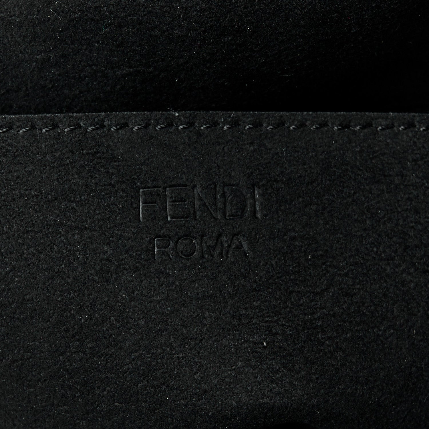 Fendi Technical Fabric FF Midi Chain Baguette Black 6 of 11