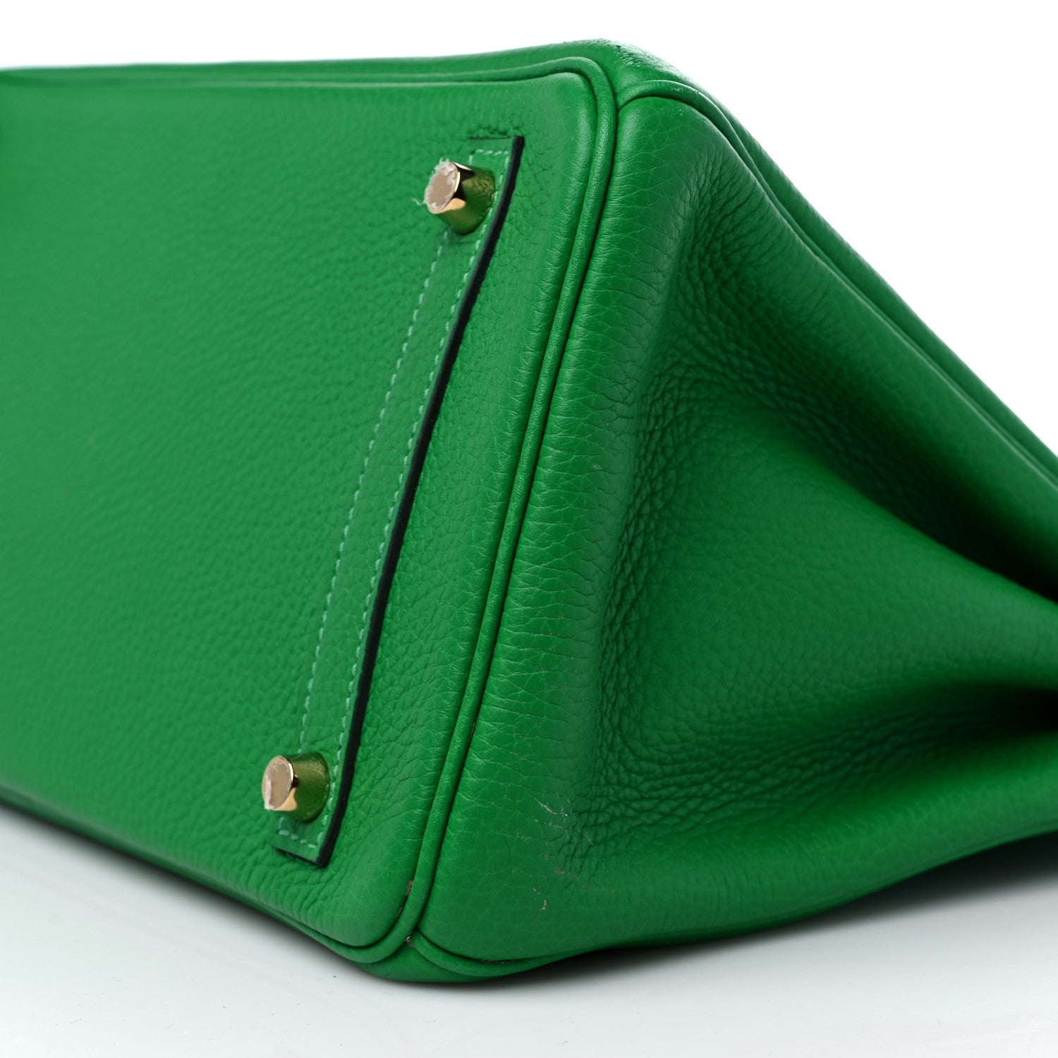 Hermes Taurillon Clemence Birkin 30 Bamboo 9 of 13