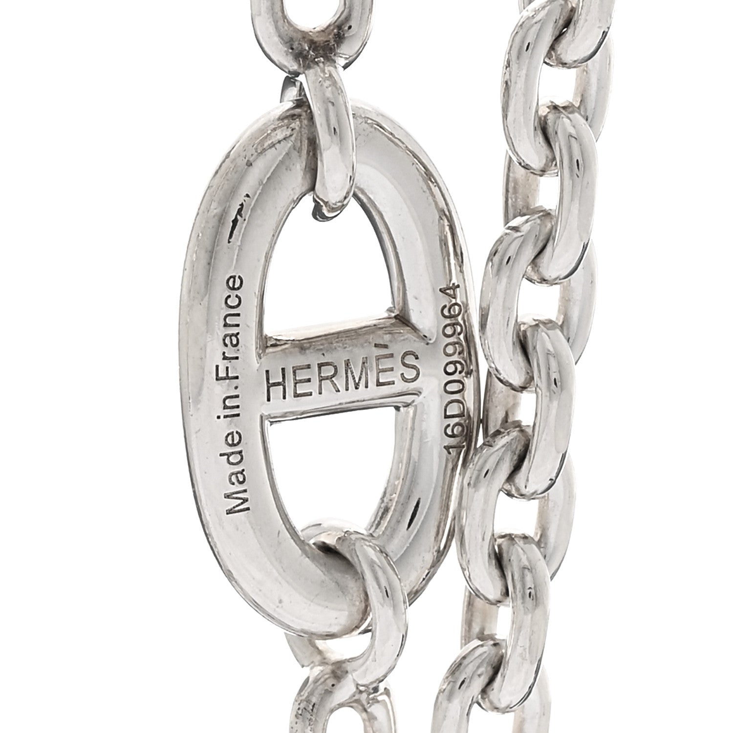 Hermes Sterling Silver Farandole Necklace 160 5 of 6