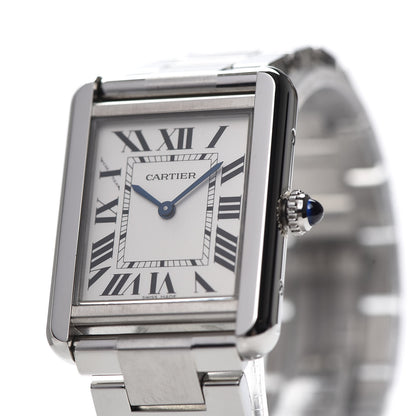 Cartier Stainless Steel 24mm Tank Solo Quartz Watch 7 of 8