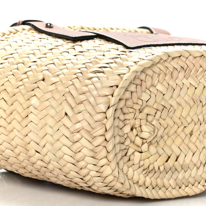 Loewe Raffia Small Basket Tote Bag Natural Tan 7 of 8