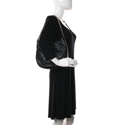 Chanel Lambskin Quilted CC Links Hobo Black 2 of 11