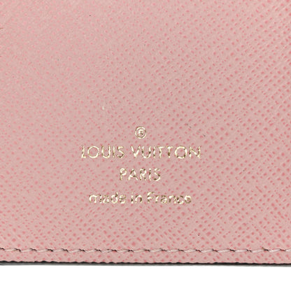 Louis Vuitton Damier Ebene Victorine Wallet Rose Ballerine 7 of 10