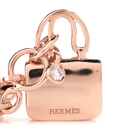 Hermes 18K Rose Gold Diamond Constance Amulette Bracelet ST 4 of 6