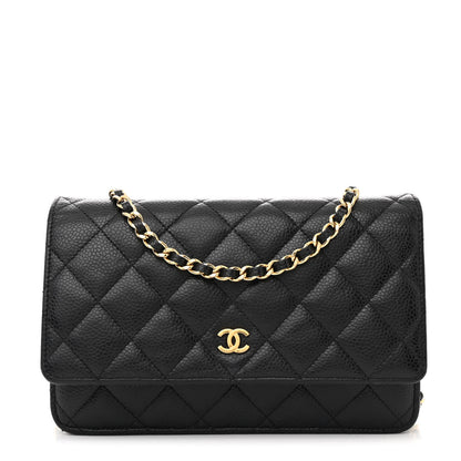 Chanel Caviar Quilted Wallet on Chain WOC Black 1 of 11