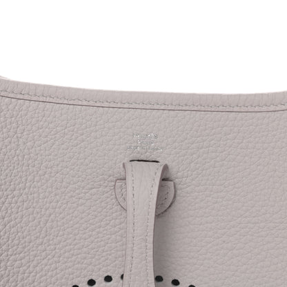 Hermes Taurillon Clemence Amazone Evelyne TPM Gris Perle Etain 6 of 9