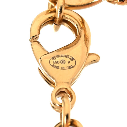 Chanel Pearl Crystal 90's Icon CC Necklace Gold 5 of 5