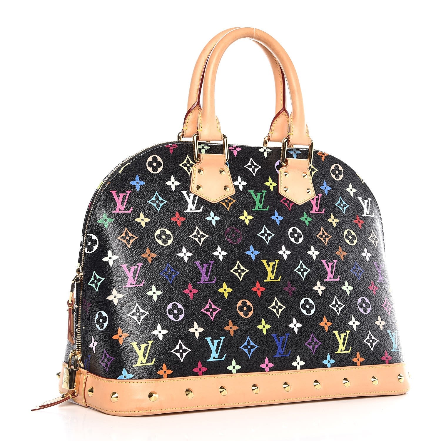 Louis Vuitton Monogram Multicolor Alma GM Black 3 of 15