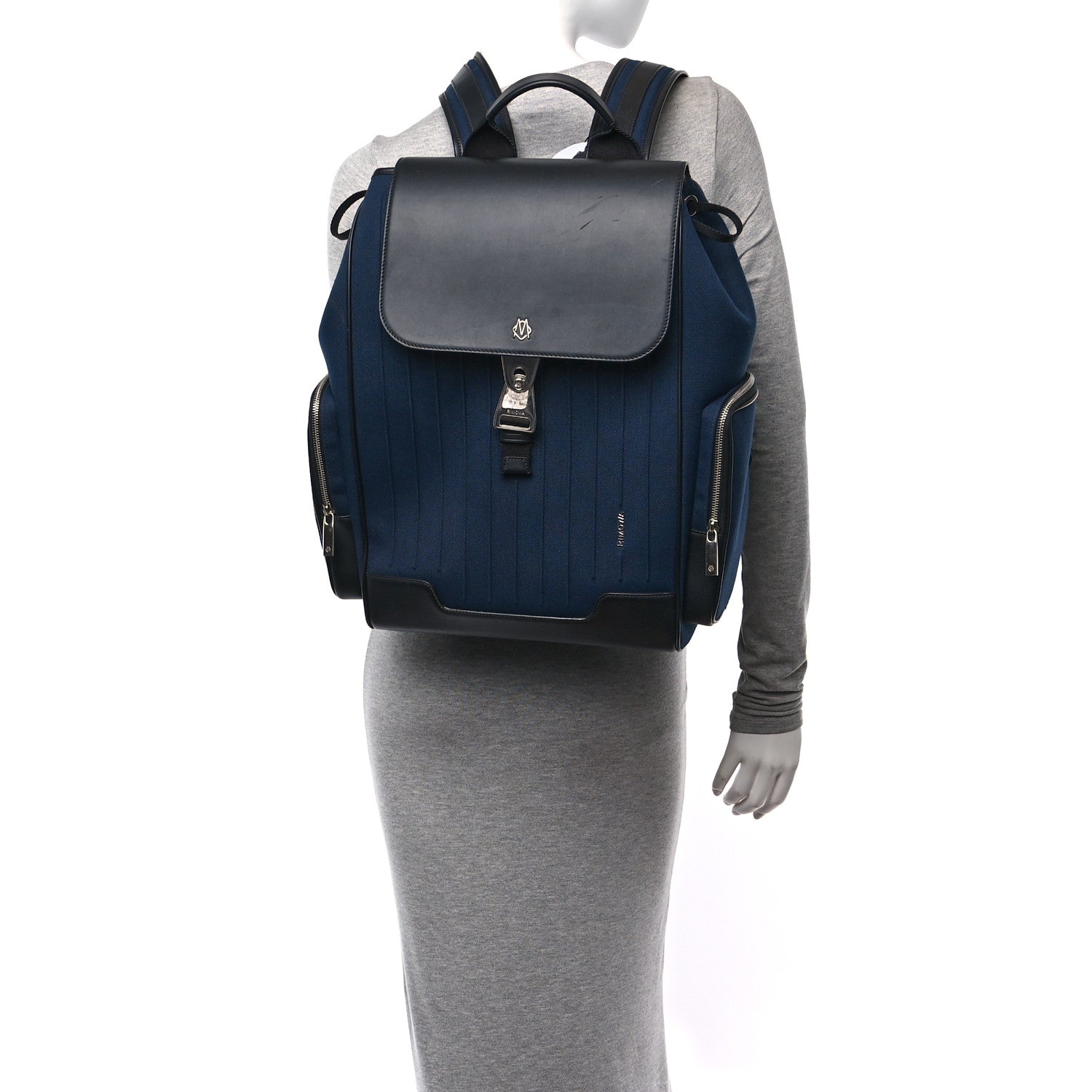Rimowa Canvas Calfskin Never Still Large Backpack Navy 2 of 8