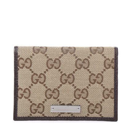 Gucci GG Monogram Bi-Fold Wallet Dark Brown 1 of 6