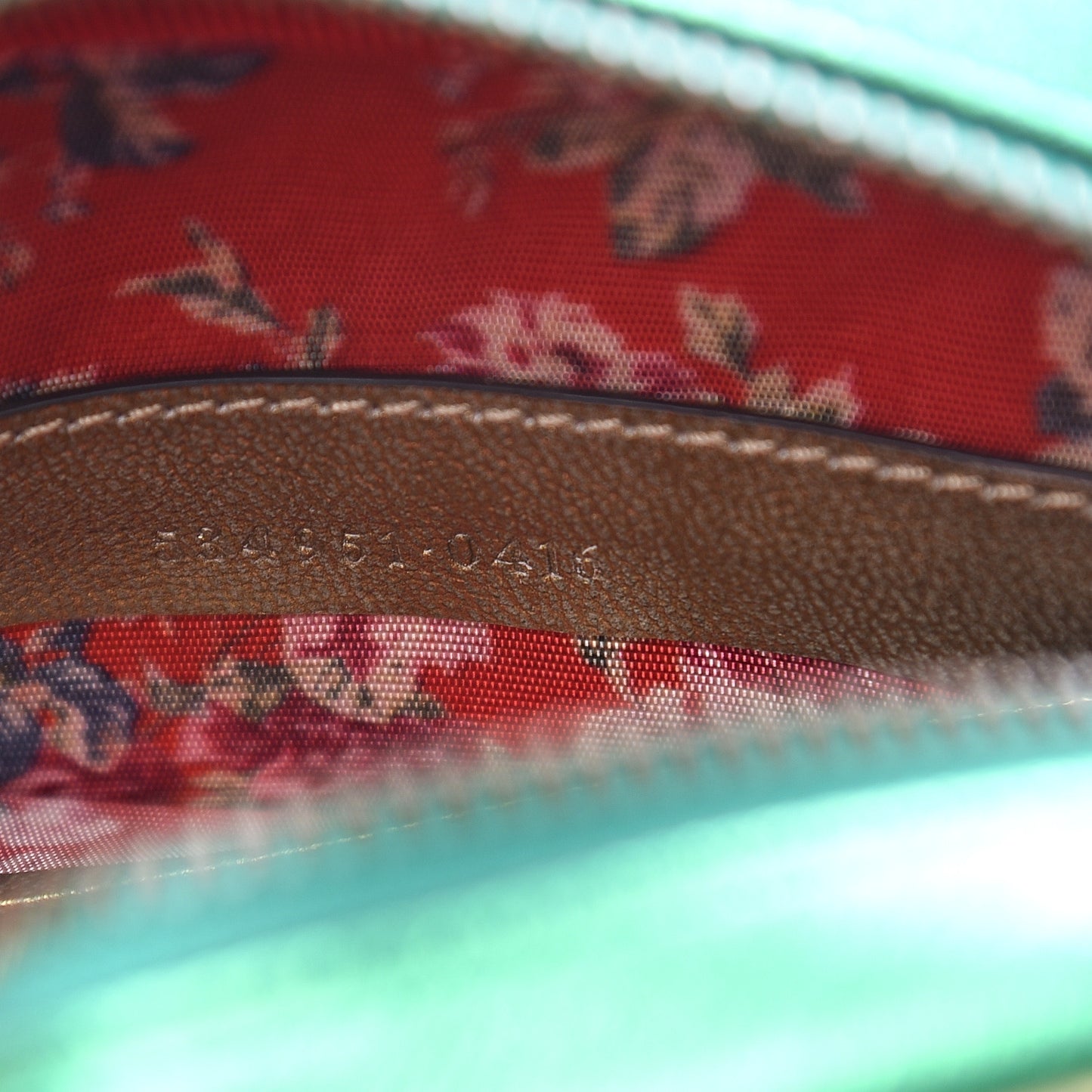Laminated Nappa Trapuntata Mini Zumi Dome Shoulder Bag Rosso Jasmine Green Rame