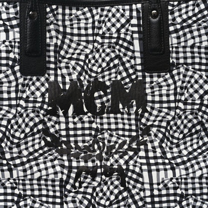 MCM Visetos Large Liz Reversible Shopper Tote Black 14 of 17