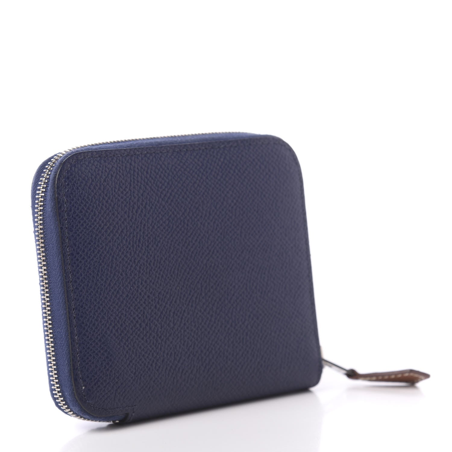 Hermes Epsom Silk'in Compact Wallet Bleu Encre 3 of 8