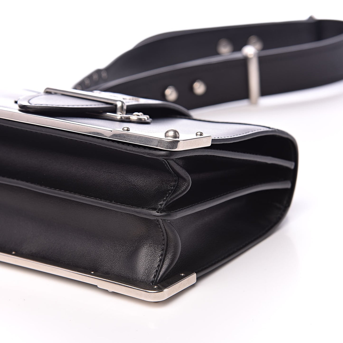 City Calf Saffiano Cahier Bag Black