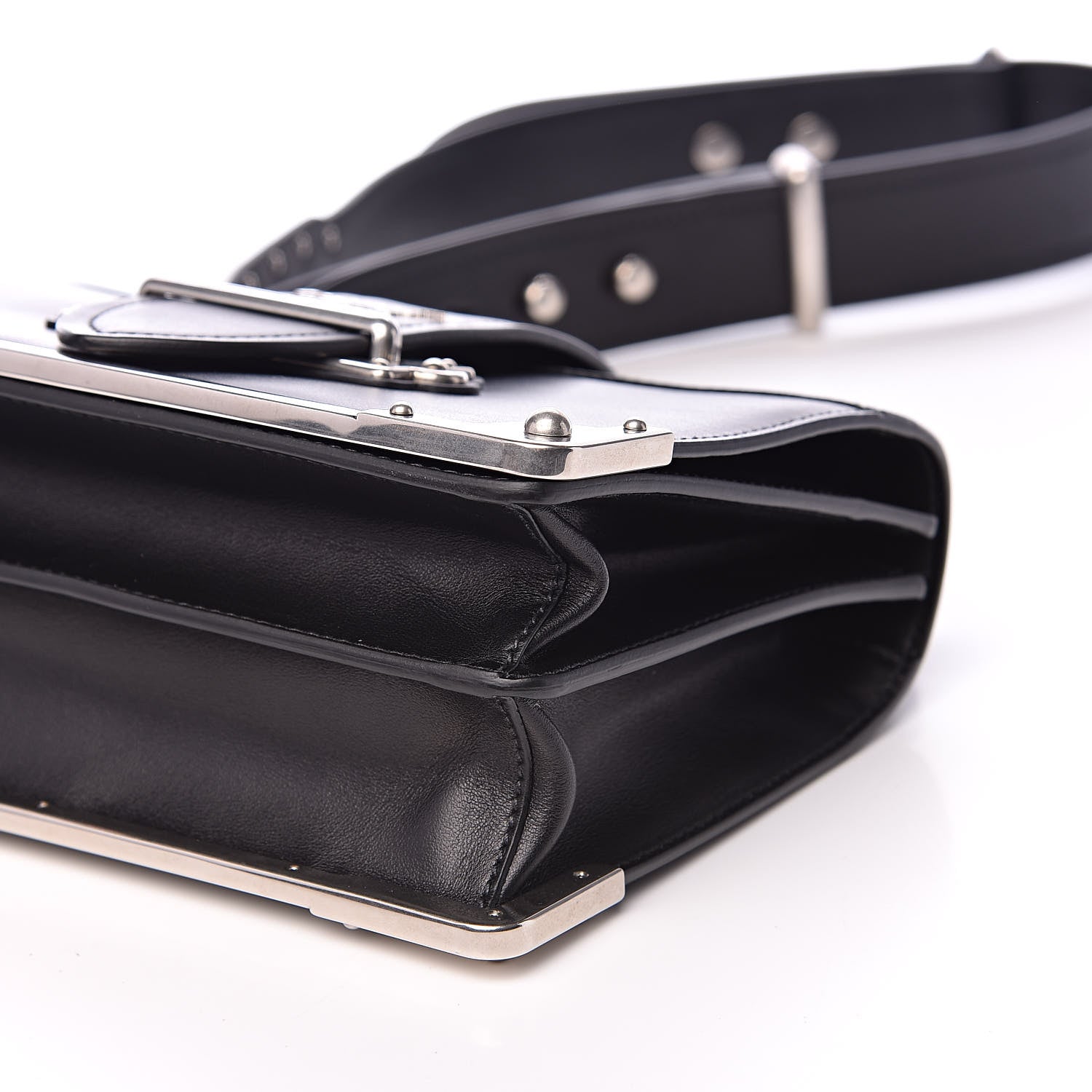 Prada City Calf Saffiano Cahier Bag Black 8 of 11