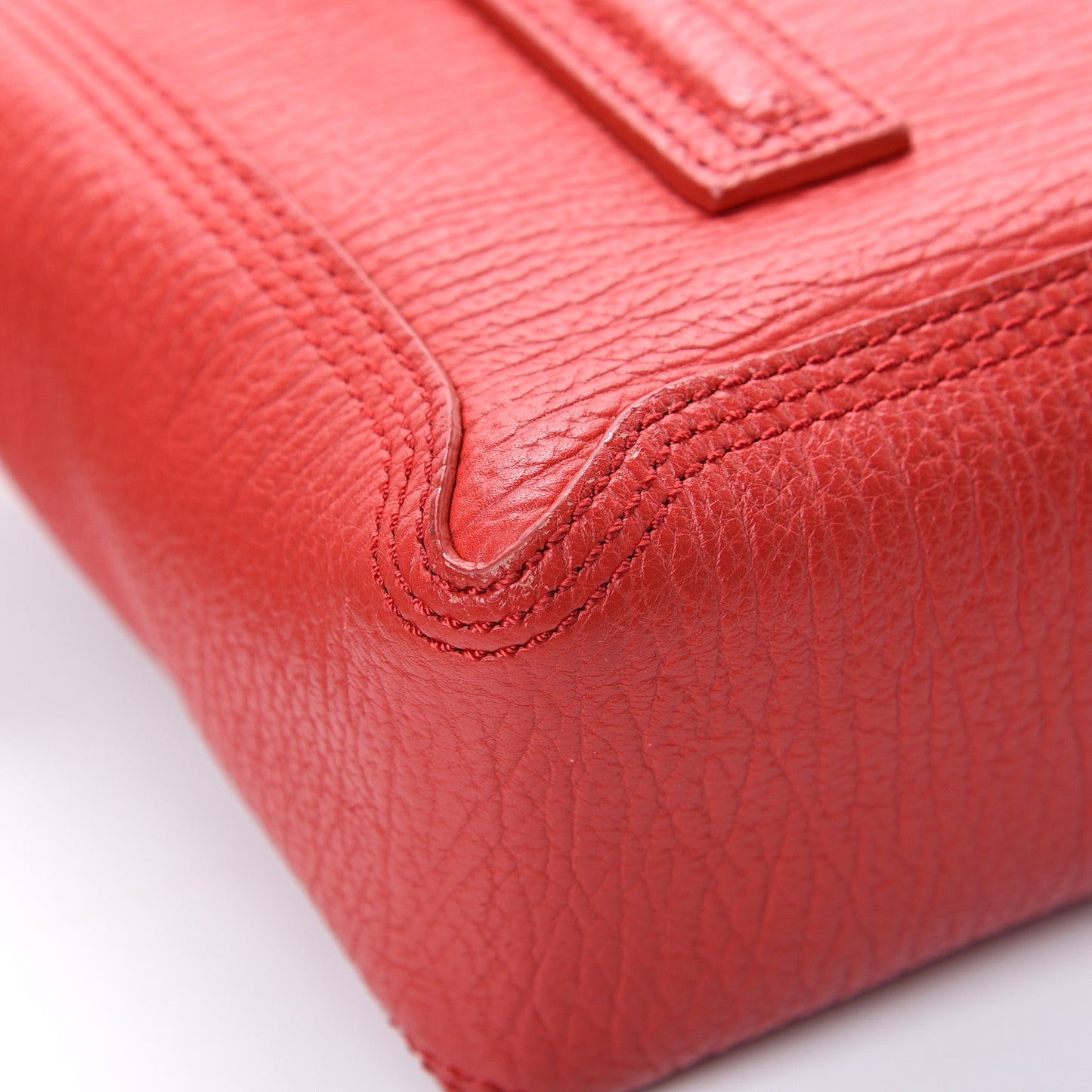 3.1 Textured Calfskin Mini Pashli Satchel Red
