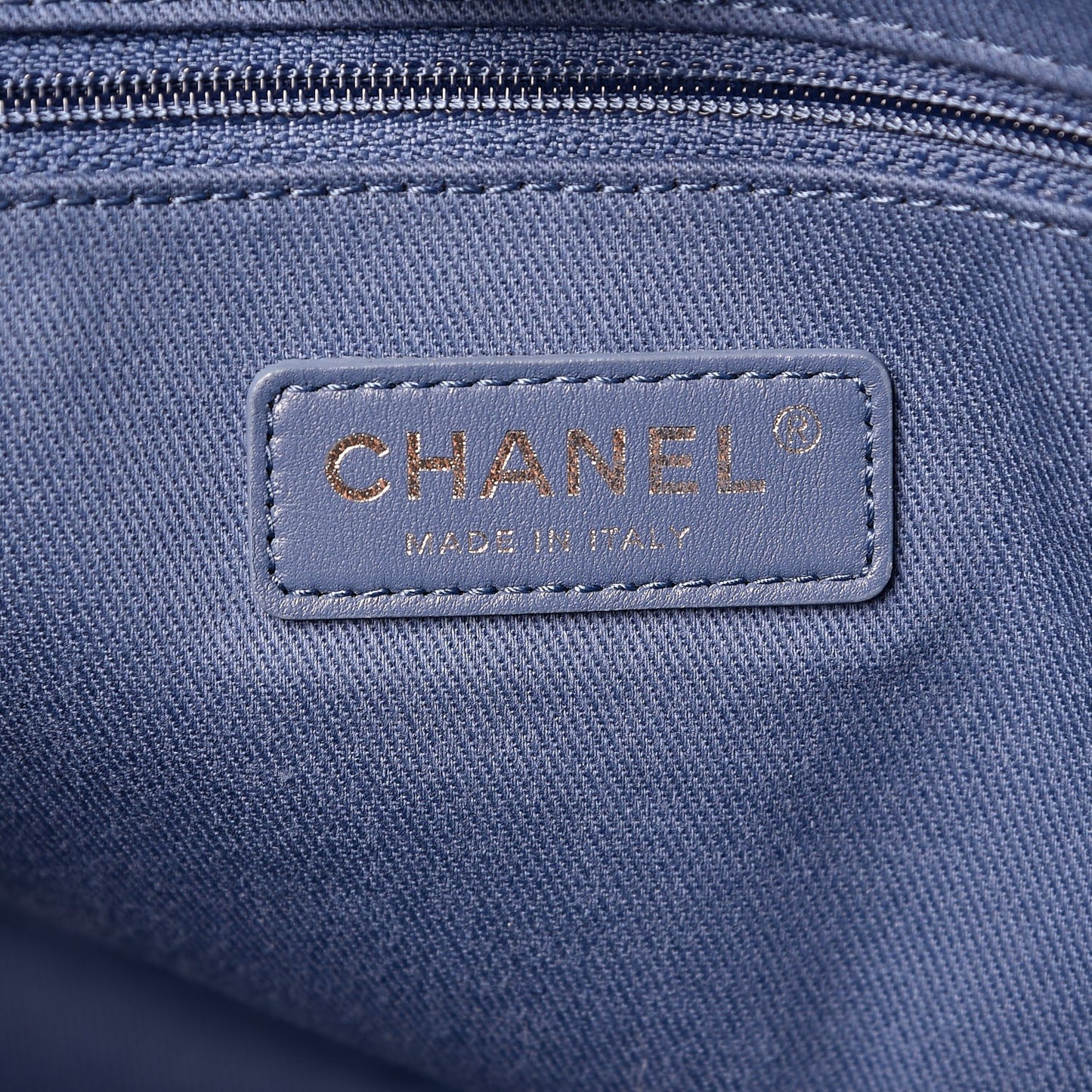 Canvas Small Deauville Tote Denim Blue