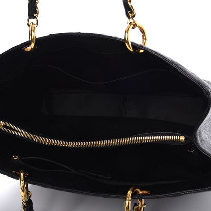 Chanel Caviar Quilted Grand Shopping Tote GST Black 5 of 8