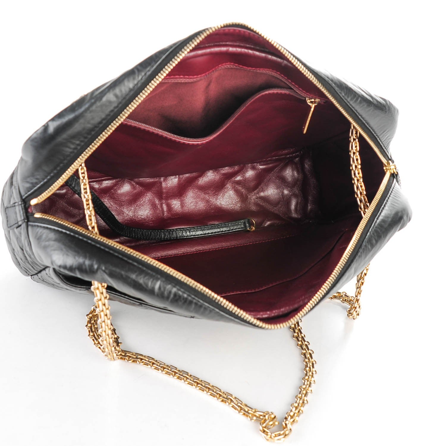 Chanel Aged Calfskin Quilted Large Reissue Camera Case Black 5 of 7