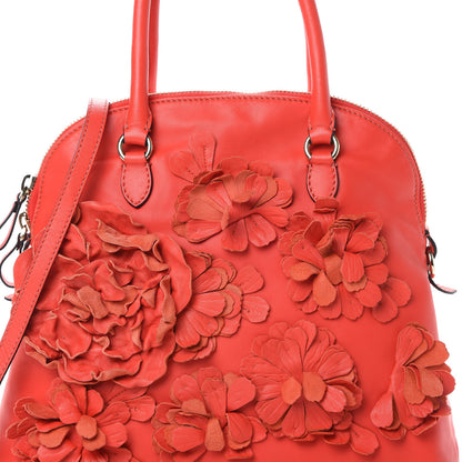Valentino Garavani Nappa Floral Applique Tote Red 9 of 16
