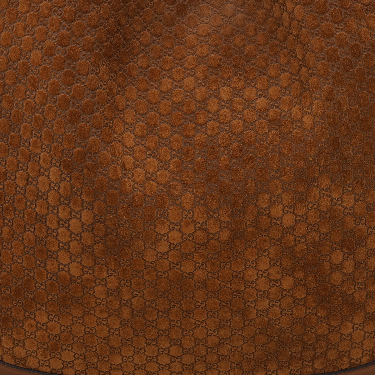 GG Suede B Large Shoulder Bag Brown