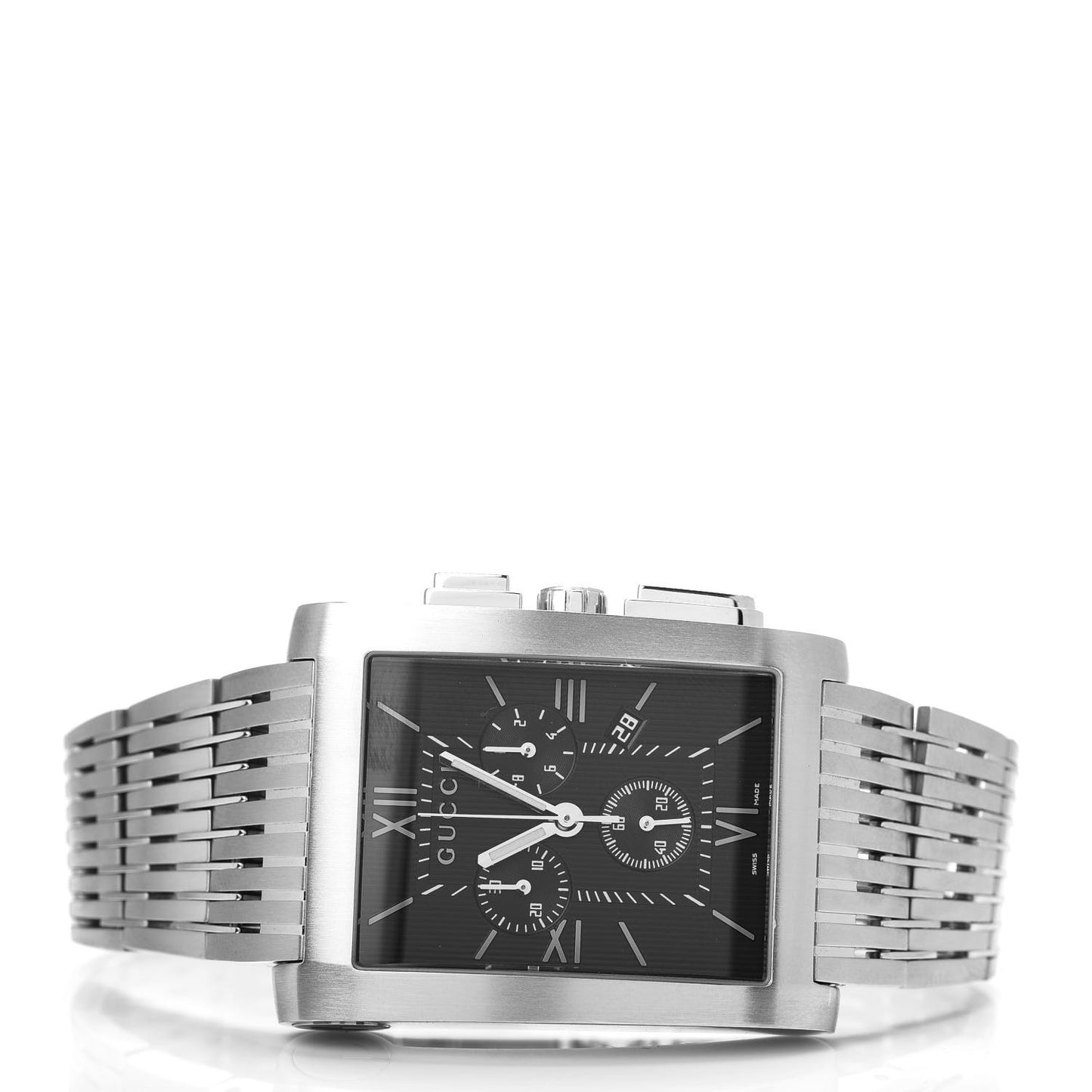 Stainless Steel 34mm 8600M G-Metro Chronograph Quartz Watch Black