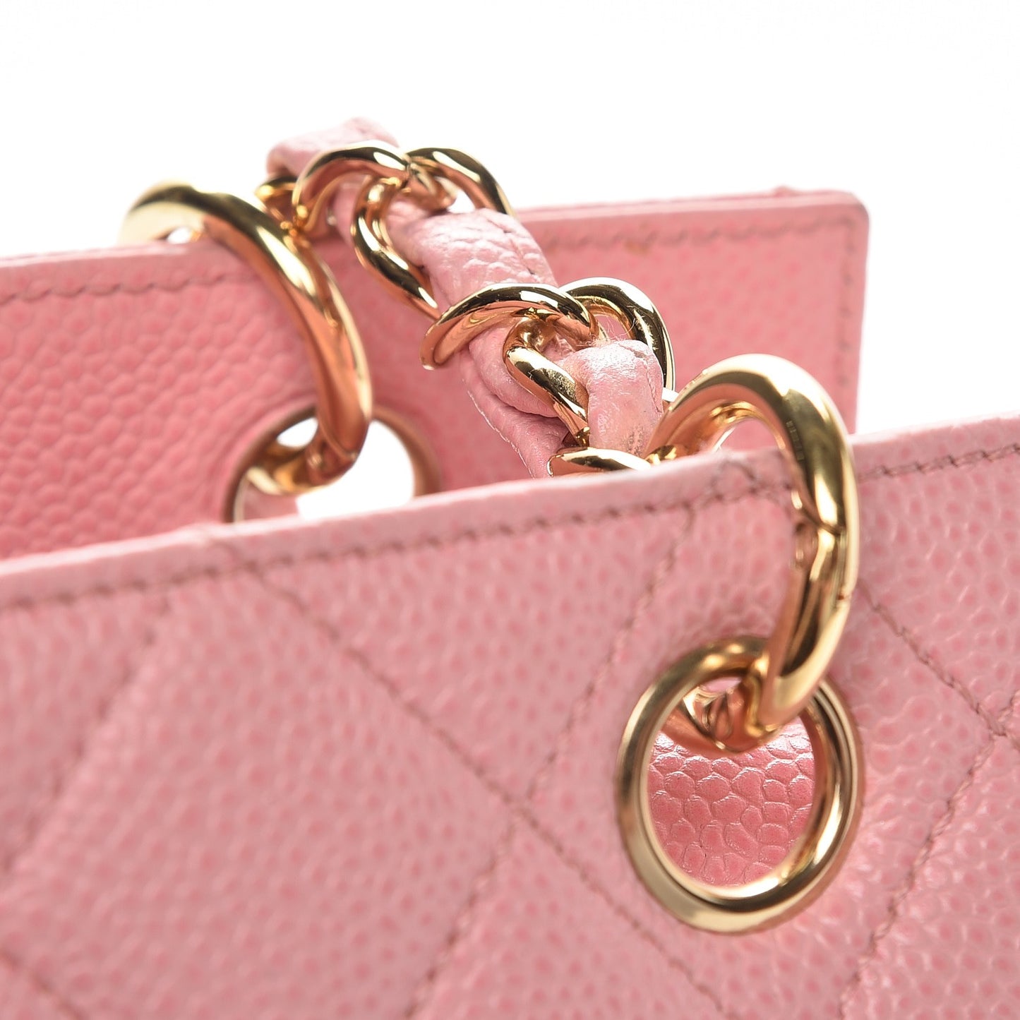 Caviar Quilted Petit Timeless Shopping Tote PTT Pink