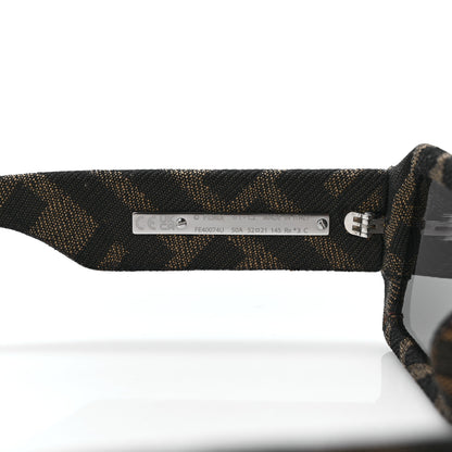 Fendi Fabric Jacquard FF Fendigraphy Square Sunglasses FE400745U Brown 6 of 8