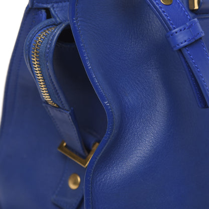 Saint Laurent Calfskin Small Classic Y Cabas Royal Blue 13 of 20