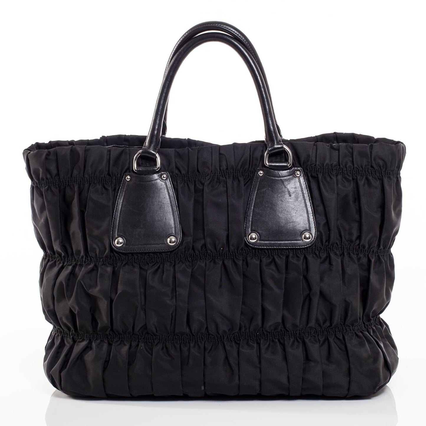 Tessuto Nylon Gaufre Tote Nero Black