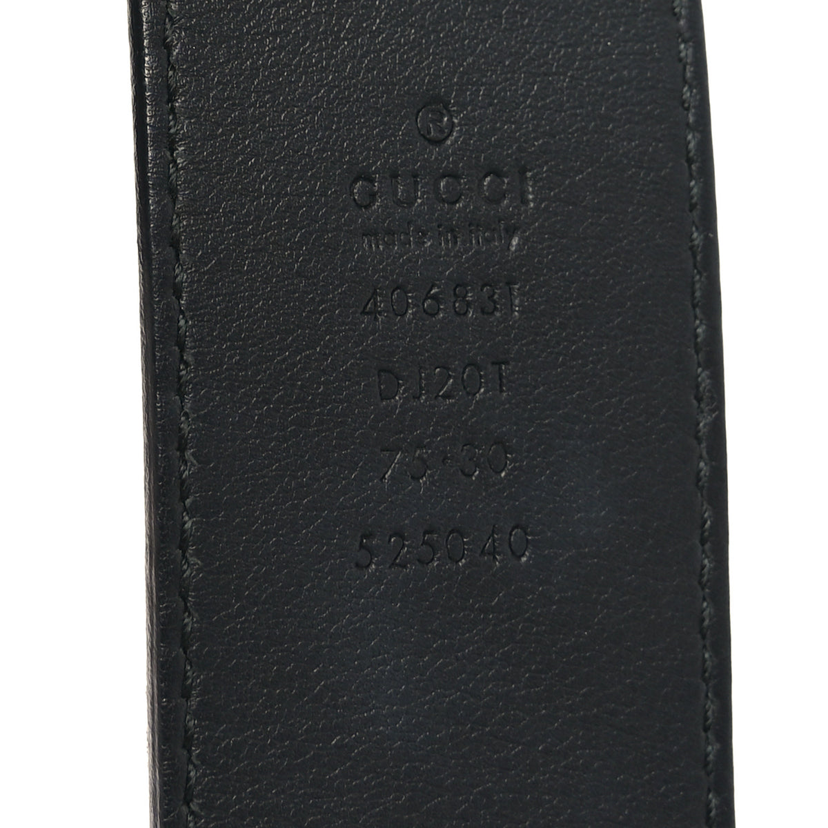 Gucci Dollar Pigprint Leather Bamboo W3.0cm Belt Black 120cm 699954 71495 auth GUCCI ebony & beige GG Monogram canvas BAMBOO  main image 4